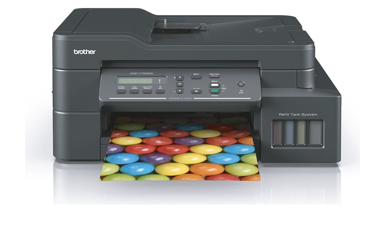 Brother DCP-T720DW Yazıcı-Tarayıcı-Fotokopi Wi-Fi Renkli Mürekkepli Tanklı Yazıcı (Orjinal Mürekkepli)